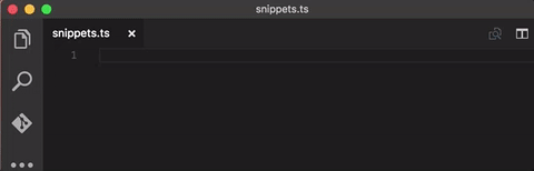 Exemplo de snippets. Um exemplo de Code Snippet onde é executado vários comandos que geram blocos de código.