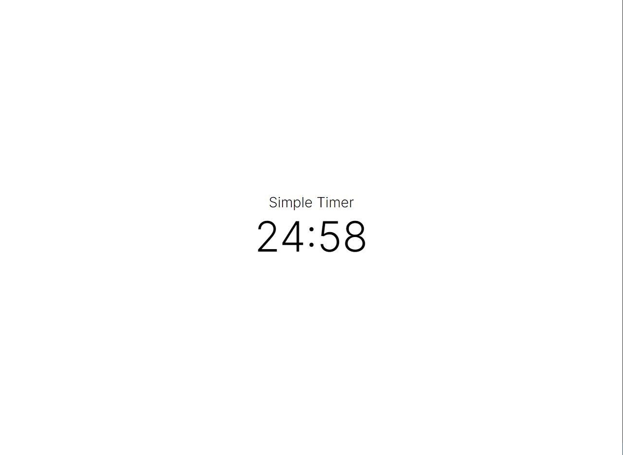 timer funcionando